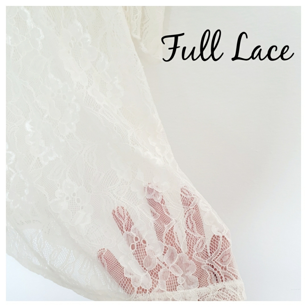 Eddie & Maddie Ivory Lace Ruffle Tank Top | NWOT - Picture 15 of 16